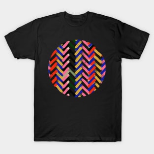 Modern abstract geometric chevron texture T-Shirt